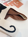 Momentlover Multi-Colored Animal Printed Woven Handbag Bags Accessories
