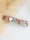 Momentlover Solid Color Rhine Stones Geometric Hair Clips