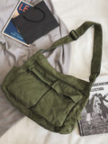 Momentlover Simple Solid Color Bags Accessories