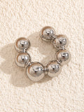 Momentlover Solid Color Geometric Ear Clip