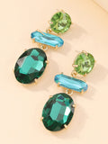 Momentlover Original Statement Contrast Color Earrings