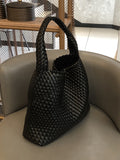 Momentlover Woven Solid Color Handbags Bags