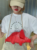 Momentlover Zipper Rivet Chains Animal Shape Crossbody Bags