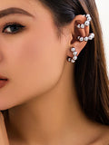 Momentlover Solid Color Geometric Ear Clip