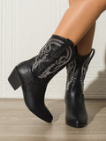 Momentlover Split-Joint Pointed-Toe Pumps Boots