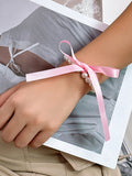 Momentlover Tied Handmade Bowknot Necklaces Accessories Bracelet Accessories