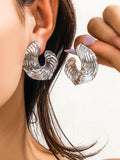 Momentlover Solid Color Geometric Drop Earrings