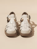 Momentlover Round-Toe Hollow Sandals Gladiators