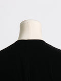 Momentlover Tied Waist Embroidered Puff Sleeves Loose V-Neck Mini Dresses