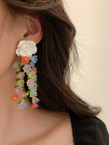 Momentlover Statement Multi-Colored Floral Earrings Accessories