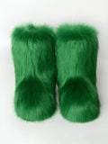 Momentlover Solid Color Round-Toe Keep Warm Boots