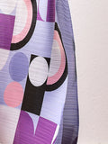 Momentlover Fashion Loose Geometric Printed Pleated Midi Dress