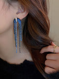 Momentlover Urban Blue Tasseled Earring