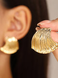 Momentlover Solid Color Geometric Drop Earrings