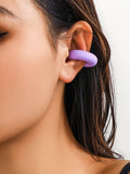 Momentlover Solid Color Geometric Ear Clip