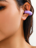 Momentlover Solid Color Geometric Ear Clip