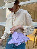 Momentlover Zipper Rivet Chains Animal Shape Crossbody Bags