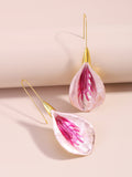 Momentlover Flower Shape Drop Earrings