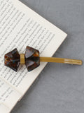 Momentlover Solid Color Geometric Bowknot Hair Clips