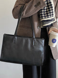 Momentlover Simple Solid Color PU Bags Accessories