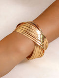 Momentlover Solid Color Geometric Bracelet Accessories