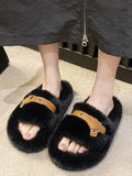 Momentlover Split-Joint Open Toe Slippers Platform Shoes