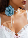 Lace-Up Flower Shape Necklaces Accessories Dainty Necklace