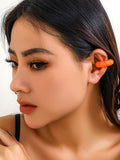 Momentlover Solid Color Geometric Ear Clip