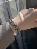 Stylish Selection Two Pieces Chains Bracelet Accessories + Necklaces Accessories