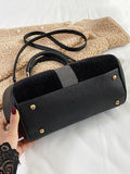 Momentlover Split-Joint Sequined Geometric Handbags Crossbody Bags Bags