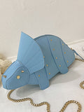 Momentlover Zipper Rivet Chains Animal Shape Crossbody Bags