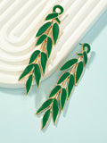 Momentlover Leaves Shape Drop Earrings
