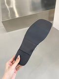 Momentlover Pleated Contrast Color Slippers