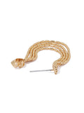 Momentlover Brass Stylish Selection Tasseled Drop Earrings