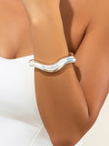 Momentlover Solid Color Geometric Bracelet Accessories