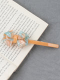 Momentlover Solid Color Geometric Bowknot Hair Clips