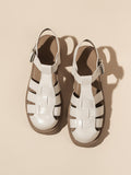 Momentlover Round-Toe Hollow Sandals Gladiators