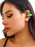Momentlover Solid Color Geometric Ear Clip
