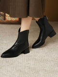 Momentlover Zipper Split-Joint Pointed-Toe Chelsea Boots Boots
