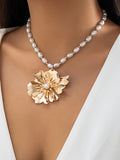 Flower Shape Beaded Necklaces Accessories