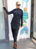 Momentlover Solid Hooded Zipper Yoga Jumpsuits