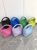 Momentlover Woven Solid Color Handbags Bags