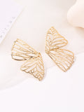 Momentlover Butterfly Shape Hollow Earrings Accessories