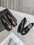 Momentlover Square-Toe Shallow Cut Loafers