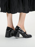 Momentlover Split-Joint Shallow Cut Round-Toe Pumps Mary Janes