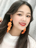 Momentlover Stylish Tasseled Acrylic Earrings Accessories