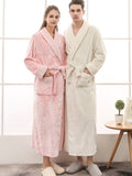 Momentlover Comfortable Solid Bandage Pajama Robe