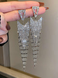 Momentlover Original Statement Rhinestone Geometric Earrings