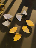 Momentlover Geometric Asymmetric Earrings Accessories