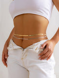 Momentlover Solid Color Waist Chain Accessories